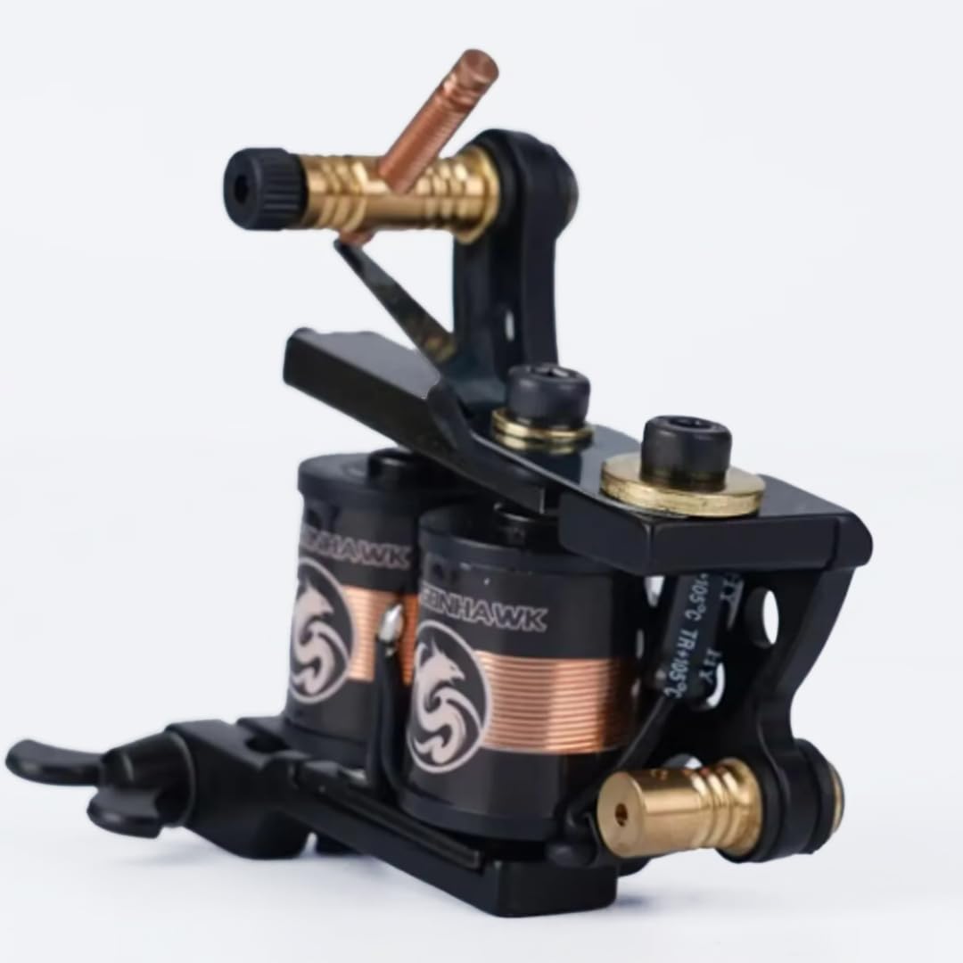 Dragonhawk Fine Liner Coil Tattoo Machine - 10 Wrap Professional